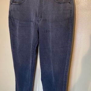 Sonoma Women’s Mom Jeans Size 14L Gray High Rise Tapered Fit Casual Denim Pants